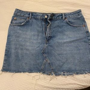 Topshop denim skirt size 12